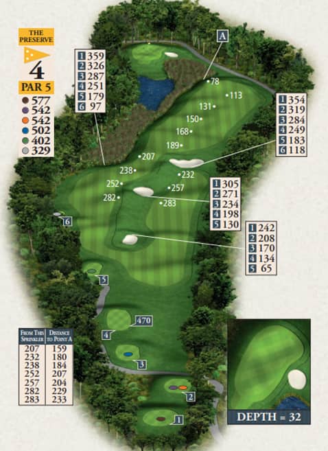 Bay Harbor Golf Club Preserve Course Hole 4 yardage map