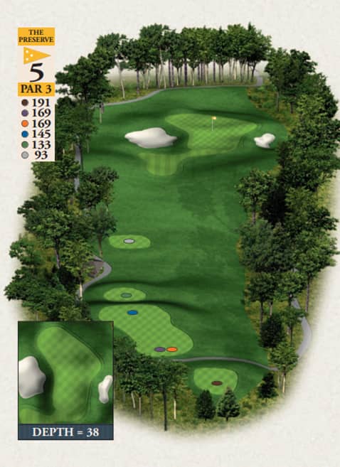 Bay Harbor Golf Club Preserve Course Hole 5 yardage map