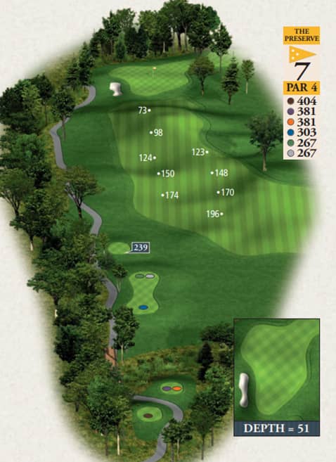 Bay Harbor Golf Club Preserve Course Hole 7 yardage map